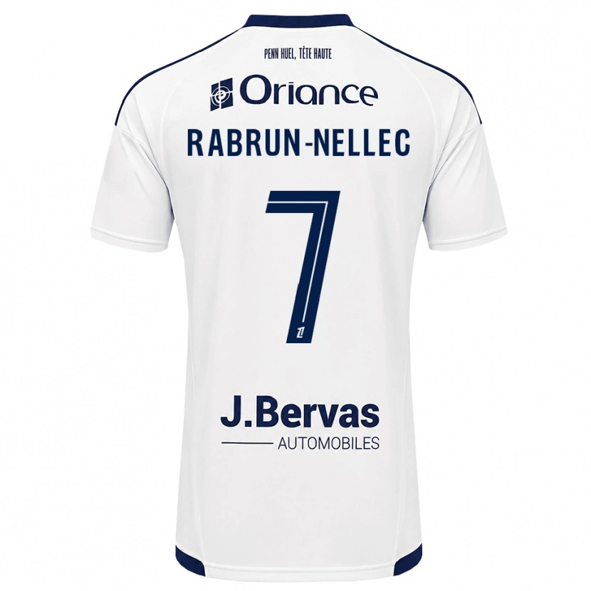 Danxen Damen Yannis Rabrun-Nellec #7 Marineweiß Auswärtstrikot Trikot 2026/27 T-Shirt