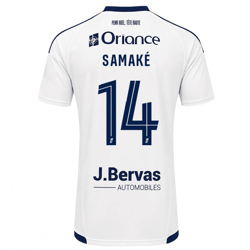 Danxen Damen Abdoul Samaké #14 Marineweiß Auswärtstrikot Trikot 2026/27 T-Shirt