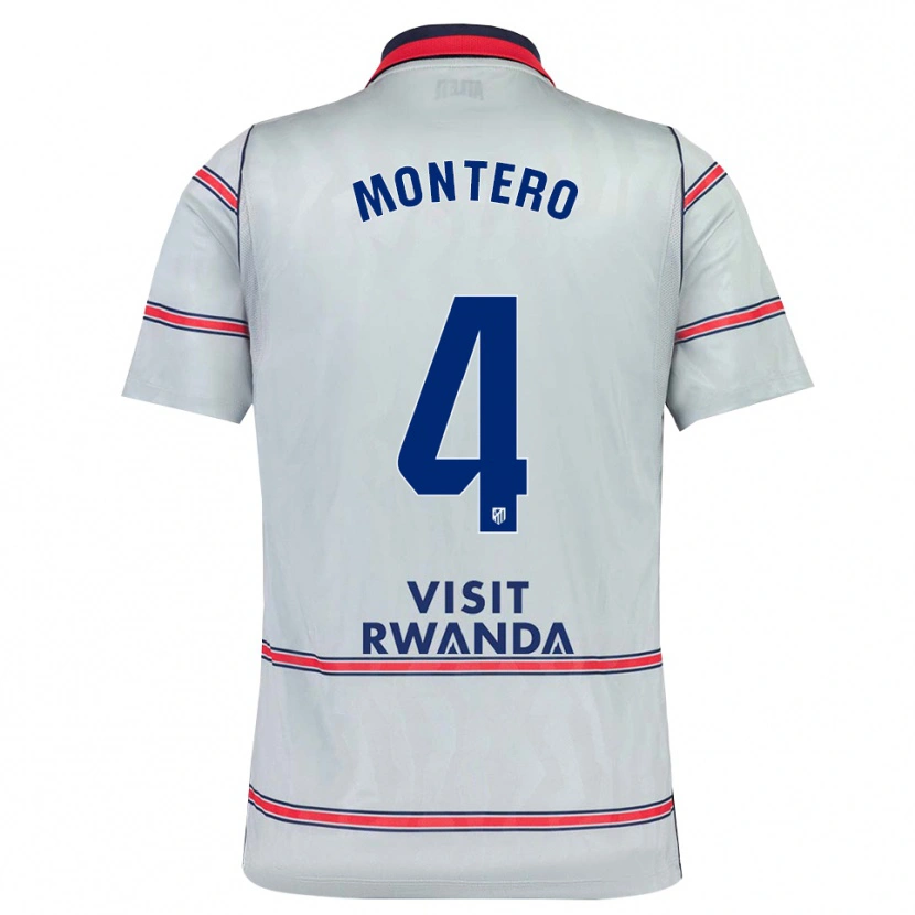Danxen Damen Francisco Montero #4 Grau Rot Marineblau Ausweichtrikot Trikot 2026/27 T-Shirt