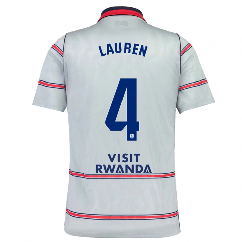 Danxen Damen Lauren Eduarda Leal Costa #4 Grau Rot Marineblau Ausweichtrikot Trikot 2026/27 T-Shirt