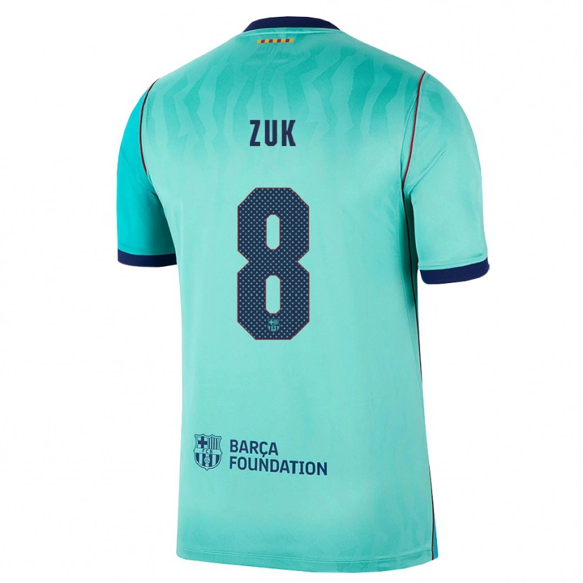 Danxen Damen Michał Żuk #8 Aqua Dunkeltürkis Königsblau Ausweichtrikot Trikot 2026/27 T-Shirt