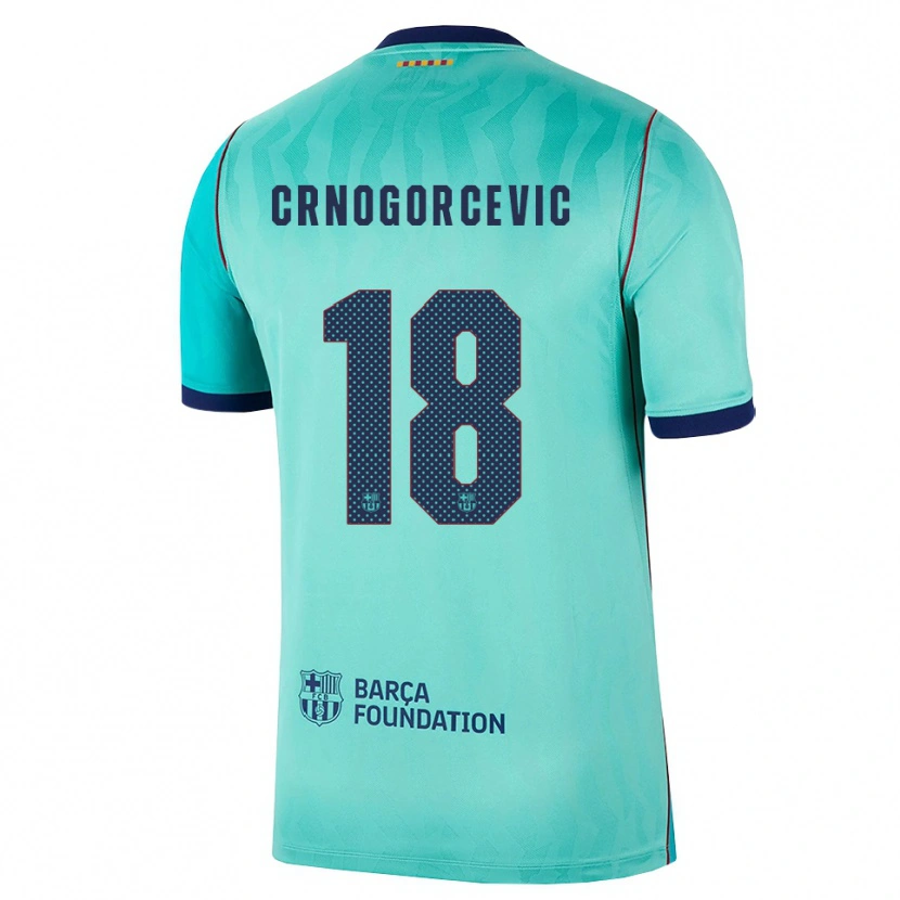 Danxen Damen Ana-Maria Crnogorcevic #18 Aqua Dunkeltürkis Königsblau Ausweichtrikot Trikot 2026/27 T-Shirt
