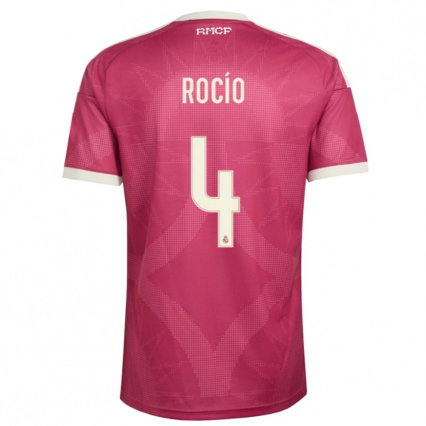 Danxen Damen Rocío Gálvez #4 Blassviolett Rot Weiß Ausweichtrikot Trikot 2026/27 T-Shirt