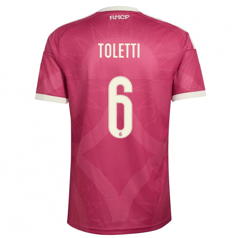 Danxen Damen Sandie Toletti #6 Blassviolett Rot Weiß Ausweichtrikot Trikot 2026/27 T-Shirt