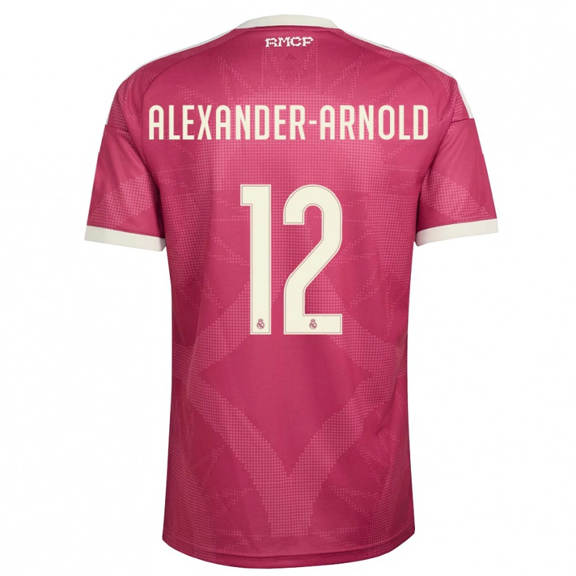 Danxen Damen Trent Alexander-Arnold #12 Blassviolett Rot Weiß Ausweichtrikot Trikot 2026/27 T-Shirt