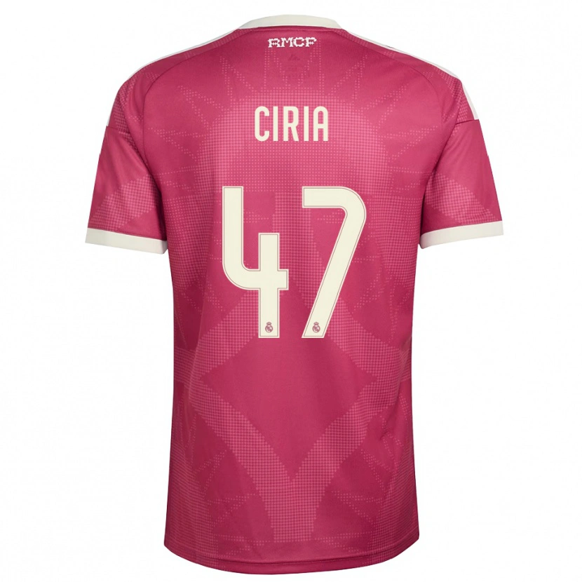 Danxen Damen Alexis Ciria #47 Blassviolett Rot Weiß Ausweichtrikot Trikot 2026/27 T-Shirt
