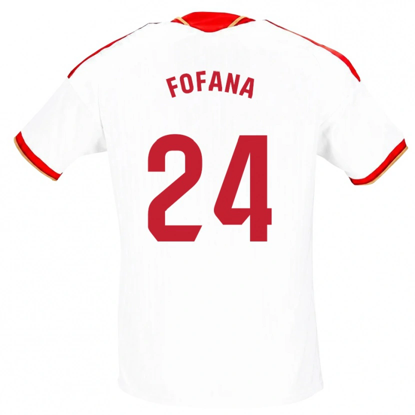Danxen Damen Youssouf Fofana #24 Weiß Rot Heimtrikot Trikot 2026/27 T-Shirt