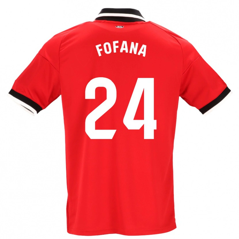 Danxen Damen Youssouf Fofana #24 Schwarz Weiß Rot Auswärtstrikot Trikot 2026/27 T-Shirt