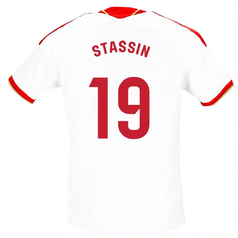 Danxen Damen Lucas Stassin #19 Weiß Rot Heimtrikot Trikot 2026/27 T-Shirt