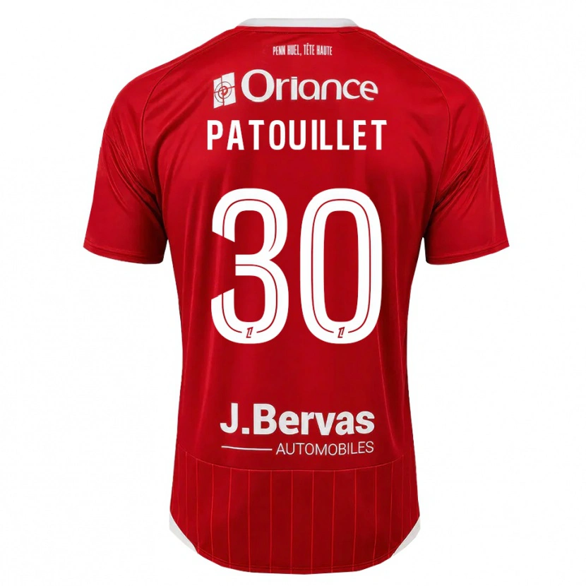 Danxen Damen Mathieu Patouillet #30 Weiß Rot Heimtrikot Trikot 2026/27 T-Shirt