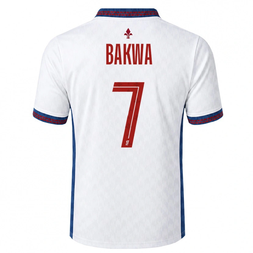 Danxen Kinder Dilane Bakwa #7 Rot Weiß Blau Auswärtstrikot Trikot 2026/27 T-Shirt