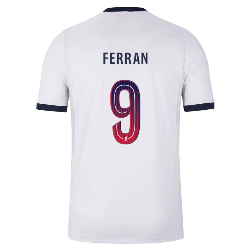 Danxen Kinder Ferran Torres #9 Weiß Schwarz Rot Auswärtstrikot Trikot 2026/27 T-Shirt