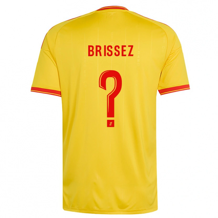 Danxen Kinder Baptiste Brissez #0 Gold Orange Rot Heimtrikot Trikot 2026/27 T-Shirt