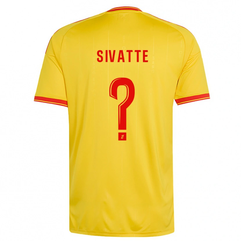 Danxen Kinder Noah Sivatte #0 Gold Orange Rot Heimtrikot Trikot 2026/27 T-Shirt