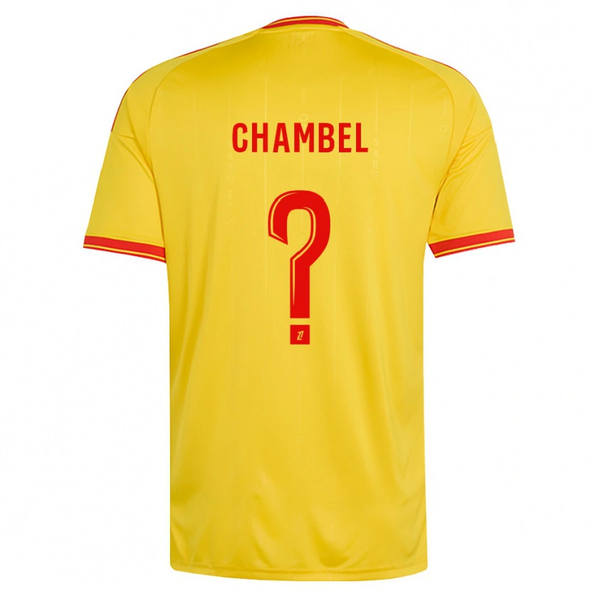 Danxen Kinder Djibril Chambel #0 Gold Orange Rot Heimtrikot Trikot 2026/27 T-Shirt