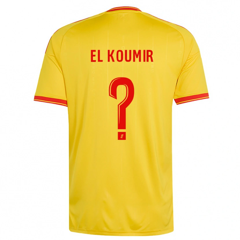 Danxen Kinder Kaïna El Koumir #0 Gold Orange Rot Heimtrikot Trikot 2026/27 T-Shirt