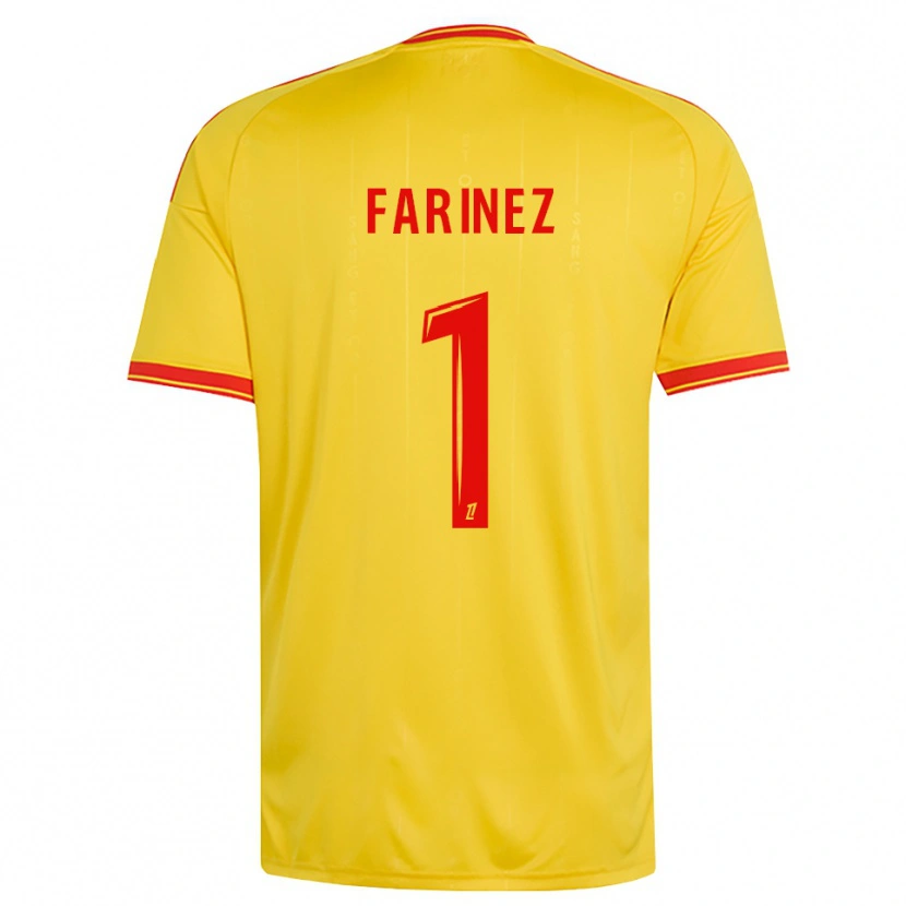 Danxen Kinder Wuilker Fariñez #1 Gold Orange Rot Heimtrikot Trikot 2026/27 T-Shirt