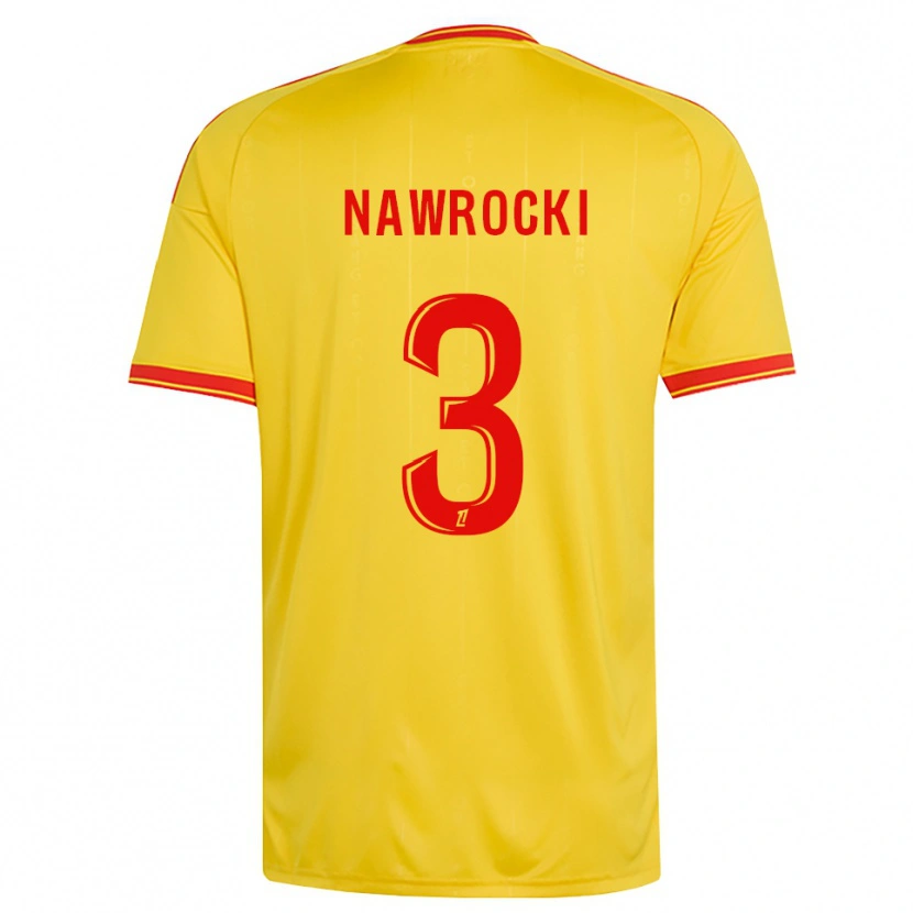 Danxen Kinder Maik Nawrocki #3 Gold Orange Rot Heimtrikot Trikot 2026/27 T-Shirt