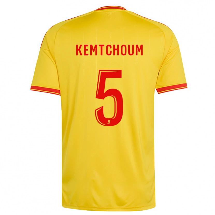 Danxen Kinder Noé Kemtchoum #5 Gold Orange Rot Heimtrikot Trikot 2026/27 T-Shirt