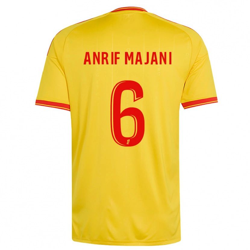 Danxen Kinder El Anrif Majani #6 Gold Orange Rot Heimtrikot Trikot 2026/27 T-Shirt