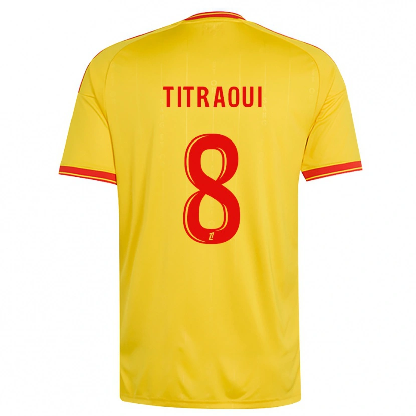 Danxen Kinder Yacine Titraoui #8 Gold Orange Rot Heimtrikot Trikot 2026/27 T-Shirt