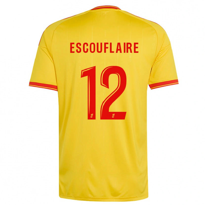 Danxen Kinder Mattéo Escouflaire #12 Gold Orange Rot Heimtrikot Trikot 2026/27 T-Shirt