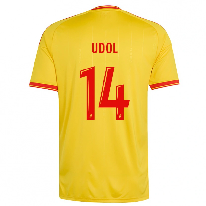 Danxen Kinder Matthieu Udol #14 Gold Orange Rot Heimtrikot Trikot 2026/27 T-Shirt