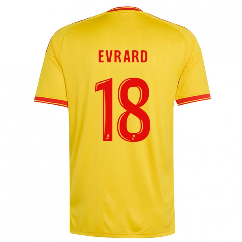 Danxen Kinder Julia Evrard #18 Gold Orange Rot Heimtrikot Trikot 2026/27 T-Shirt