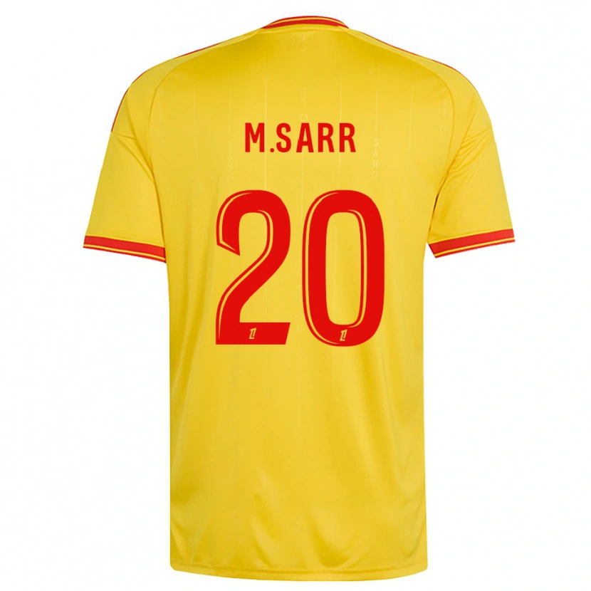 Danxen Kinder Malang Sarr #20 Gold Orange Rot Heimtrikot Trikot 2026/27 T-Shirt