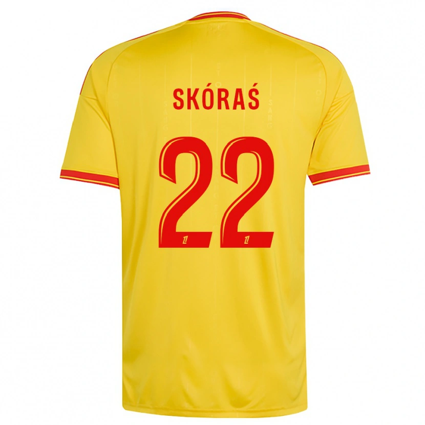 Danxen Kinder Michal Skoras #22 Gold Orange Rot Heimtrikot Trikot 2026/27 T-Shirt