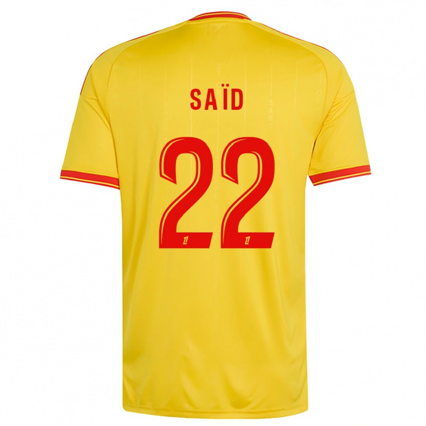 Danxen Kinder Wesley Saïd #22 Gold Orange Rot Heimtrikot Trikot 2026/27 T-Shirt