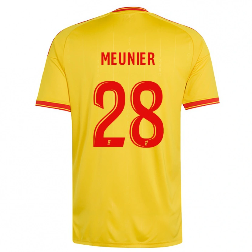 Danxen Kinder Jennifer Meunier #28 Gold Orange Rot Heimtrikot Trikot 2026/27 T-Shirt