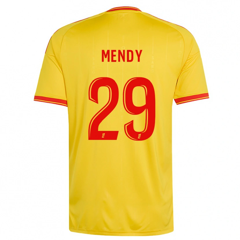 Danxen Kinder Noëlie Mendy #29 Gold Orange Rot Heimtrikot Trikot 2026/27 T-Shirt