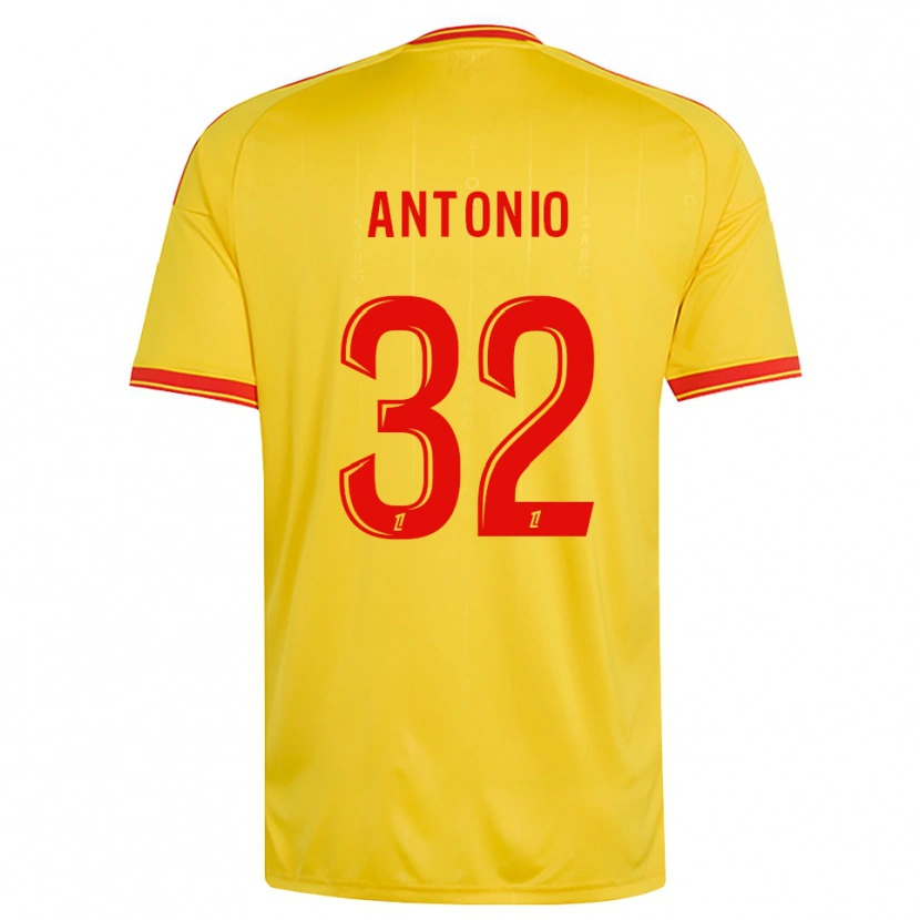 Danxen Kinder Kyllian Antonio #32 Gold Orange Rot Heimtrikot Trikot 2026/27 T-Shirt