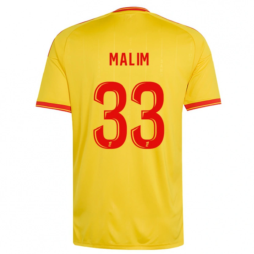 Danxen Kinder Yasmina Malim #33 Gold Orange Rot Heimtrikot Trikot 2026/27 T-Shirt