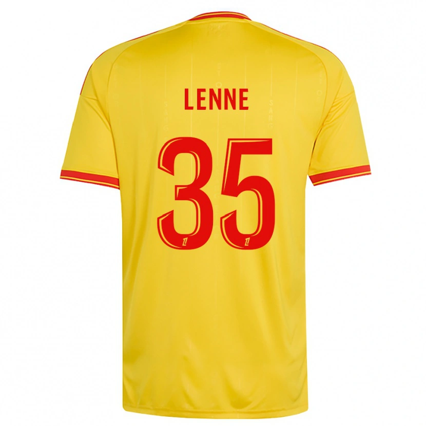 Danxen Kinder Oscar Lenne #35 Gold Orange Rot Heimtrikot Trikot 2026/27 T-Shirt