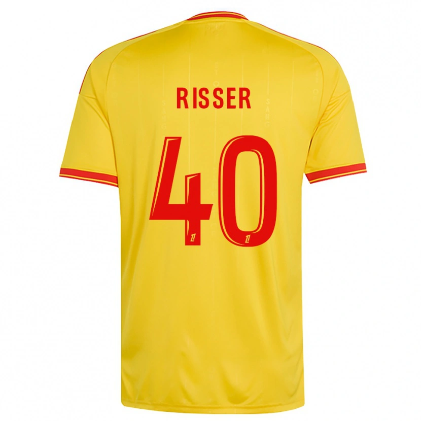 Danxen Kinder Robin Risser #40 Gold Orange Rot Heimtrikot Trikot 2026/27 T-Shirt