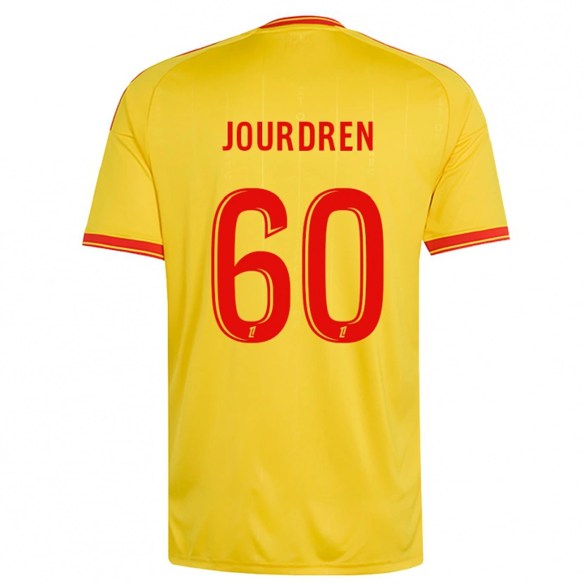 Danxen Kinder Ilan Jourdren #60 Gold Orange Rot Heimtrikot Trikot 2026/27 T-Shirt