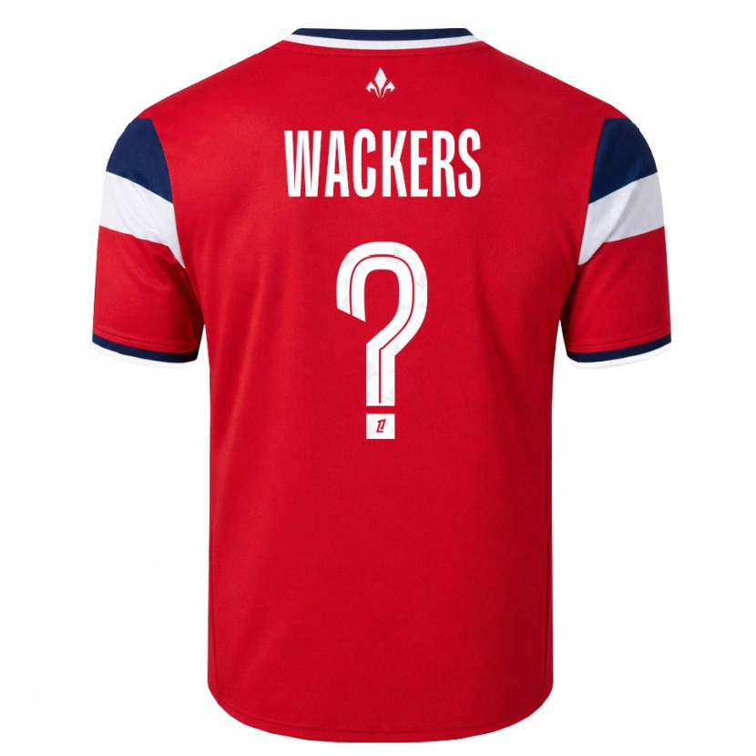 Danxen Kinder Maxime Wackers #0 Rot Weiß Königsblau Heimtrikot Trikot 2026/27 T-Shirt