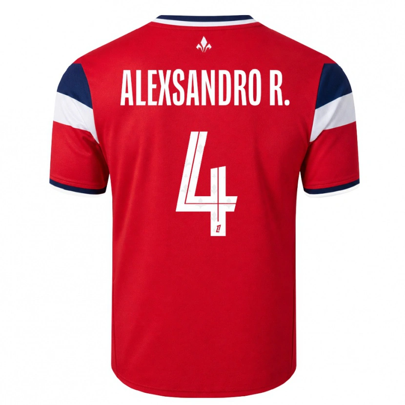 Danxen Kinder Alexsandro Victor De Souza Ribeiro #4 Rot Weiß Königsblau Heimtrikot Trikot 2026/27 T-Shirt