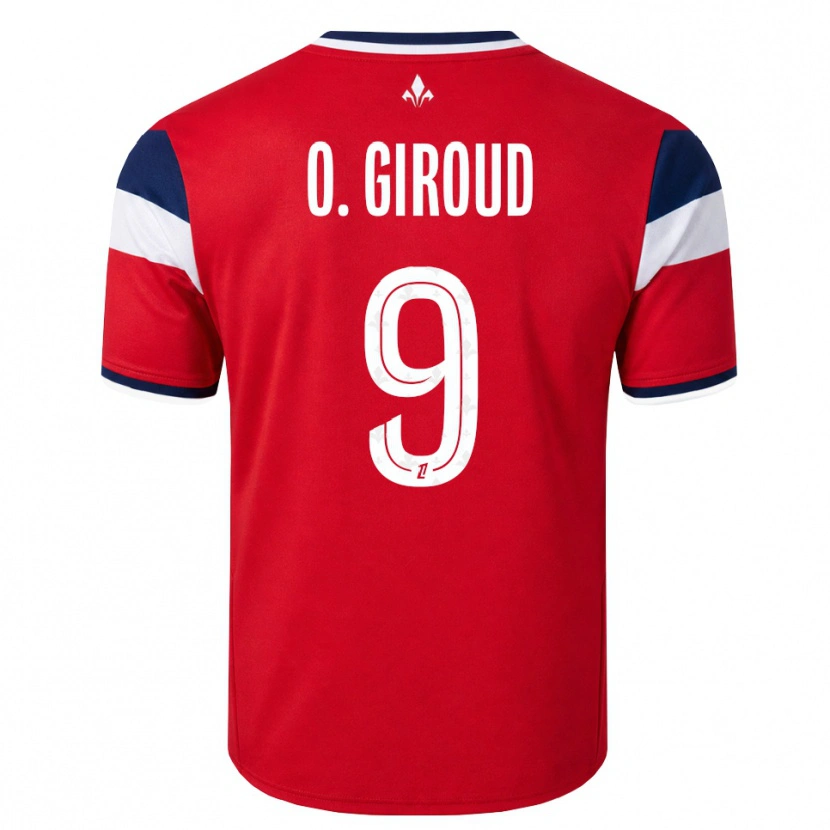 Danxen Kinder Olivier Giroud #9 Rot Weiß Königsblau Heimtrikot Trikot 2026/27 T-Shirt
