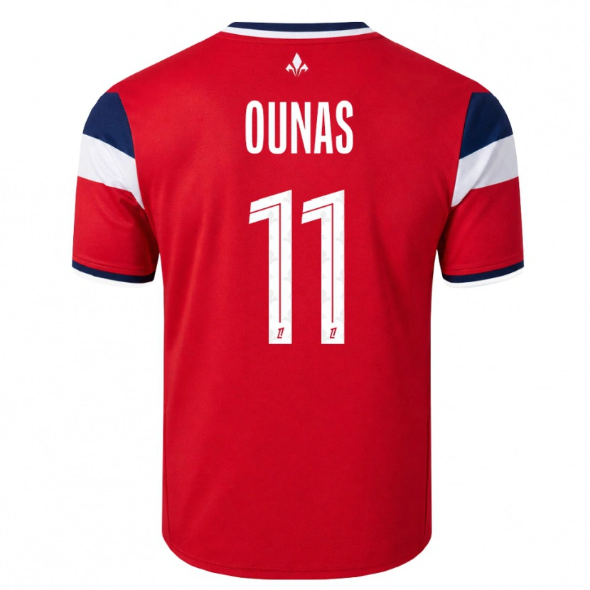 Danxen Kinder Adam Ounas #11 Rot Weiß Königsblau Heimtrikot Trikot 2026/27 T-Shirt