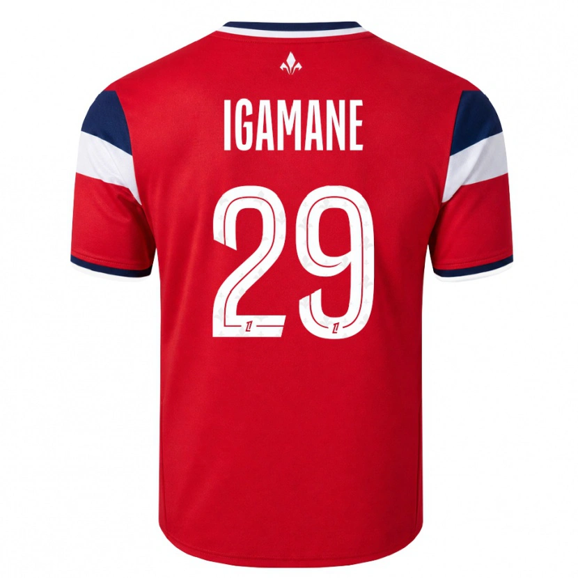 Danxen Kinder Hamza Igamane #29 Rot Weiß Königsblau Heimtrikot Trikot 2026/27 T-Shirt