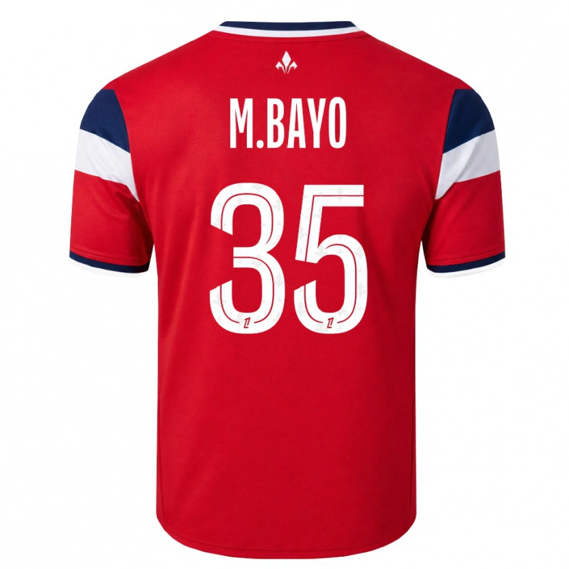 Danxen Kinder Mohamed Bayo #35 Rot Weiß Königsblau Heimtrikot Trikot 2026/27 T-Shirt