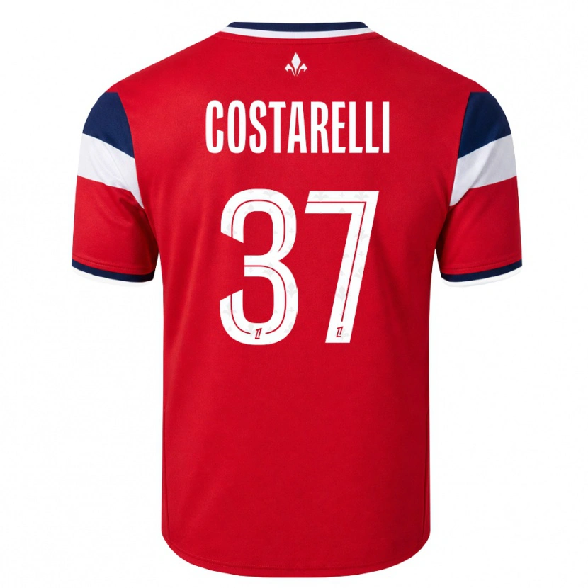 Danxen Kinder Morgan Costarelli #37 Rot Weiß Königsblau Heimtrikot Trikot 2026/27 T-Shirt