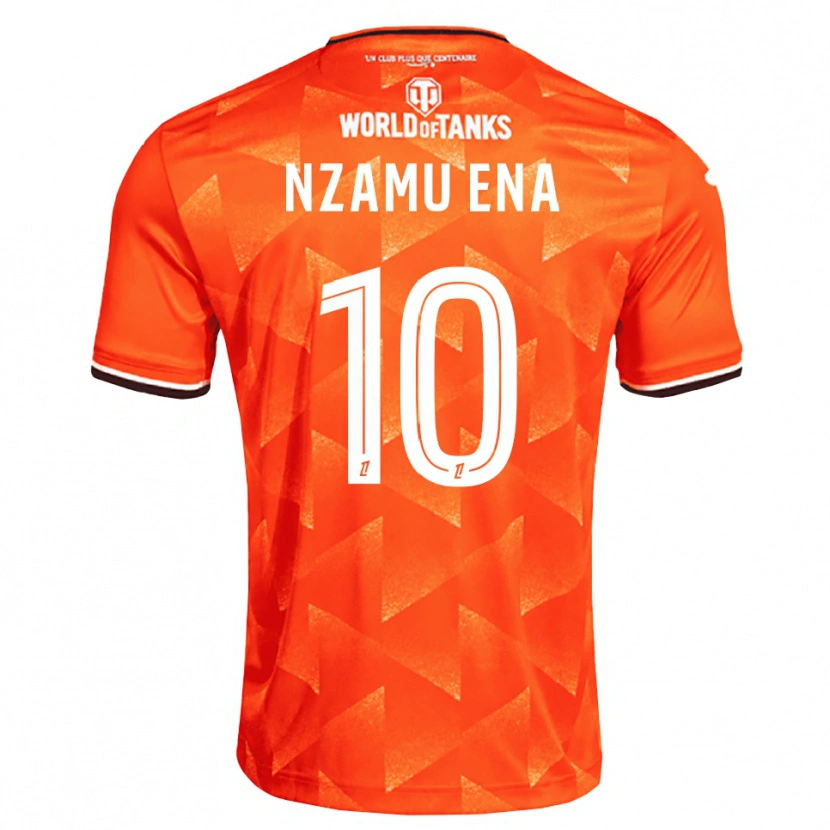 Danxen Kinder Arcial Nzamu Ena #10 Orange Weiß Schwarz Heimtrikot Trikot 2026/27 T-Shirt