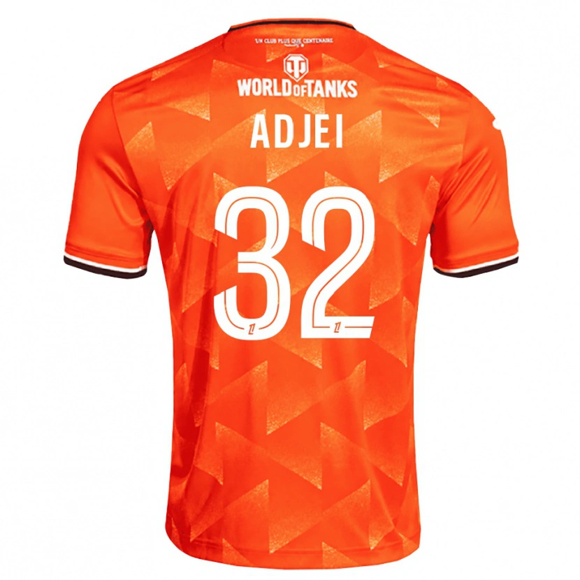 Danxen Kinder Nathaniel Adjei #32 Orange Weiß Schwarz Heimtrikot Trikot 2026/27 T-Shirt
