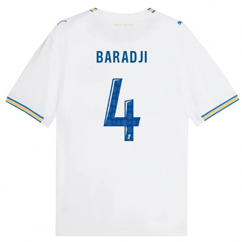 Danxen Kinder Mohamed Baradji #4 Dodgerblau Weiß Heimtrikot Trikot 2026/27 T-Shirt