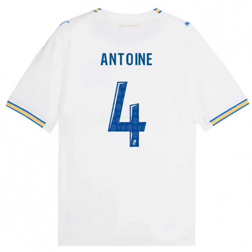 Danxen Kinder Maud Antoine #4 Dodgerblau Weiß Heimtrikot Trikot 2026/27 T-Shirt