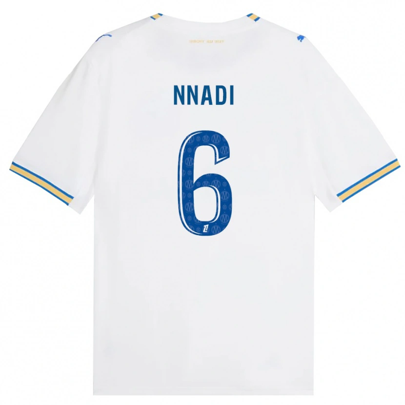 Danxen Kinder Tochukwu Nnadi #6 Dodgerblau Weiß Heimtrikot Trikot 2026/27 T-Shirt